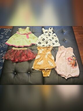 Baby Girl 3 To 6 Month Summer Lot Disney Princesses Euc